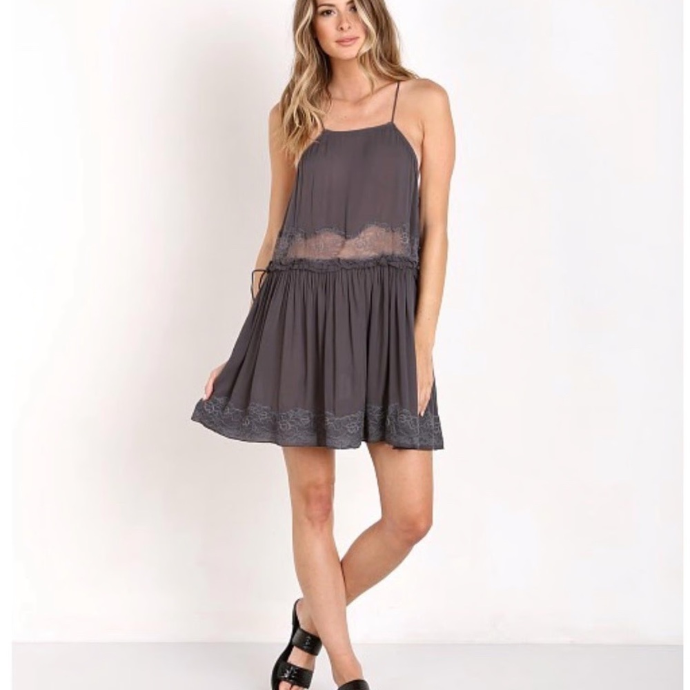 Free People Intimately Lace Trim Dress